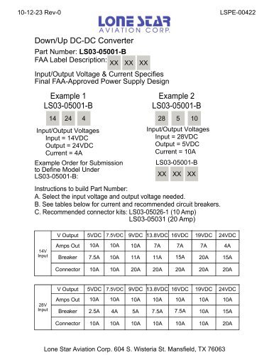 DC-DC Converter LS03-05001-B