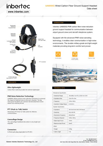 Inbertec-UA6000G-datasheet