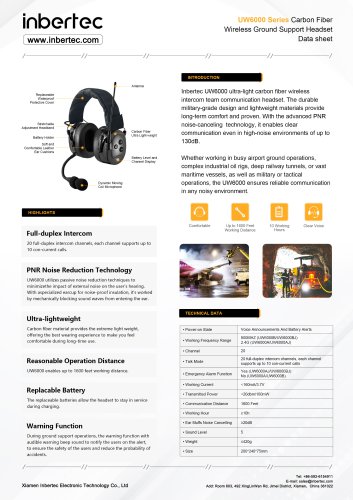 Inbertec-UW6000-Series-datasheet
