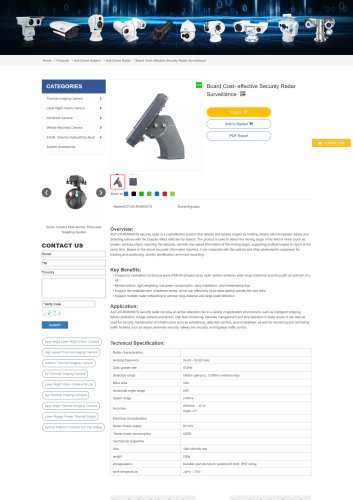 Board Cost- effective Security Radar Surveillance