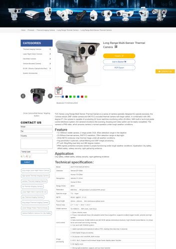 Long Range Multi-Sensor Thermal Camera