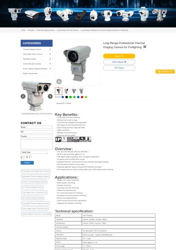 Long Range Professional Thermal Imaging Camera for Firefighting