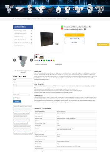 Security and Surveillance Radar for Detecting Moving Target