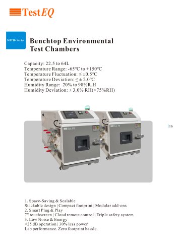 Benchtop Environmental Test Chambers